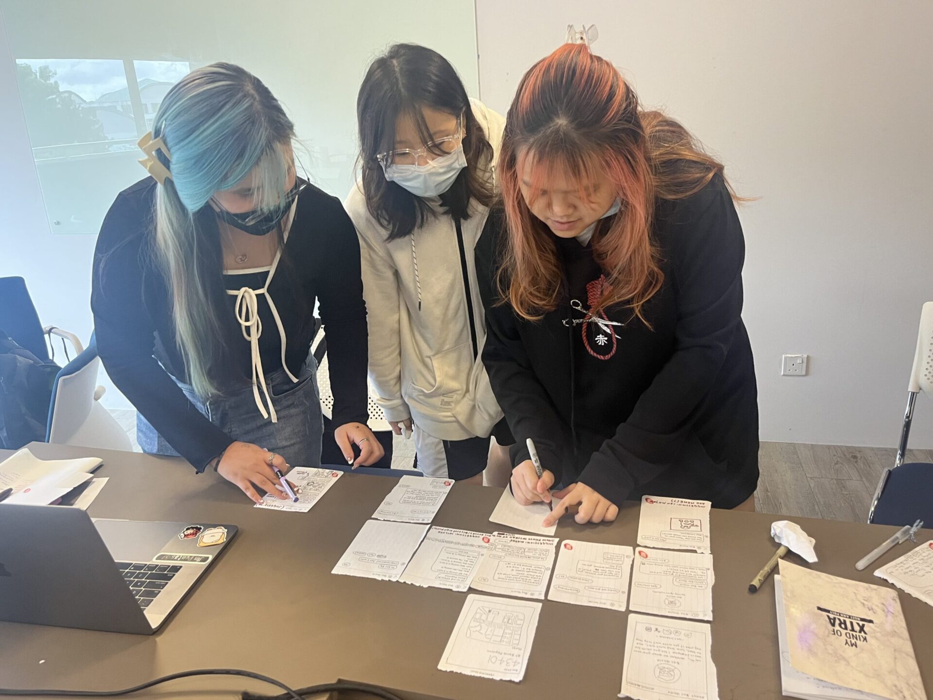 The team is discussing on various user profiles
