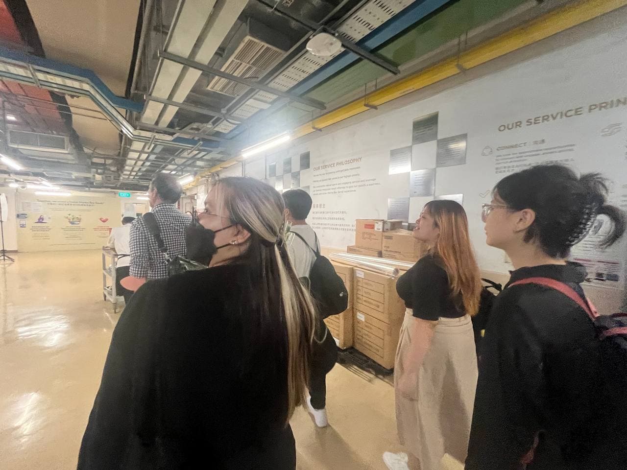 The MBS team goes on a tour at the location