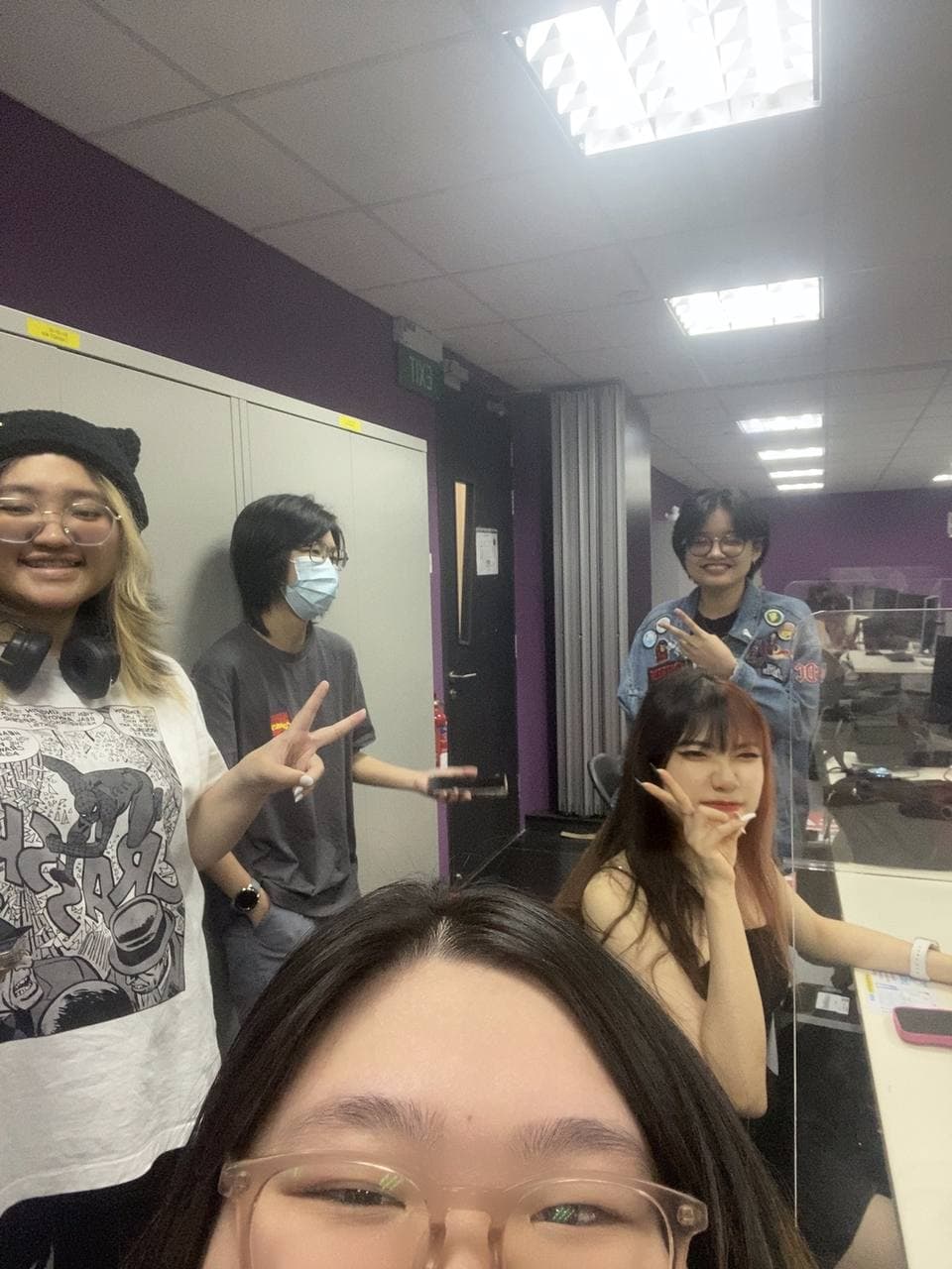 A team photo of the members contributing to the VR project