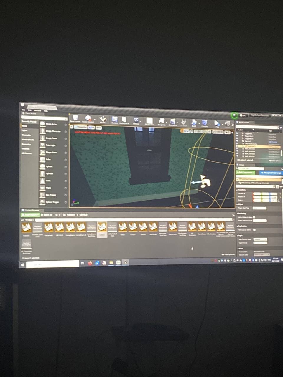Behind the scenes of the VR project on the Unreal Engine application